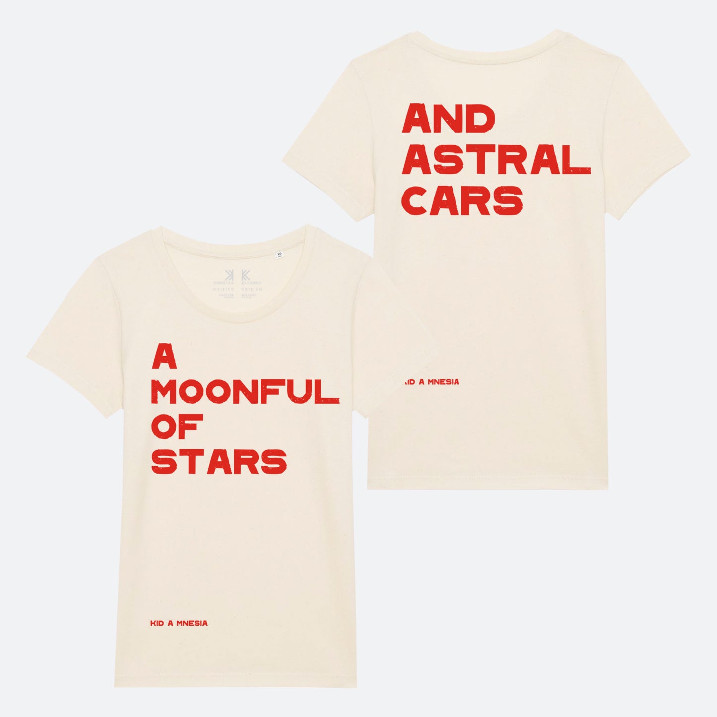A MOONFUL OF STARS NATURAL FEMALE FIT T-SHIRT