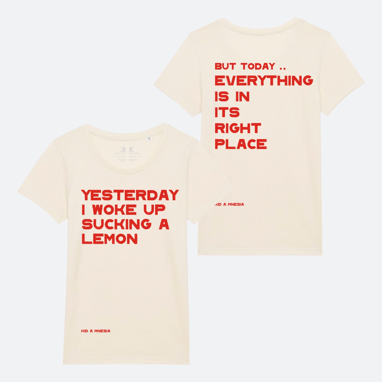 IN IT'S RIGHT PLACE NATURAL FEMALE FIT T-SHIRT