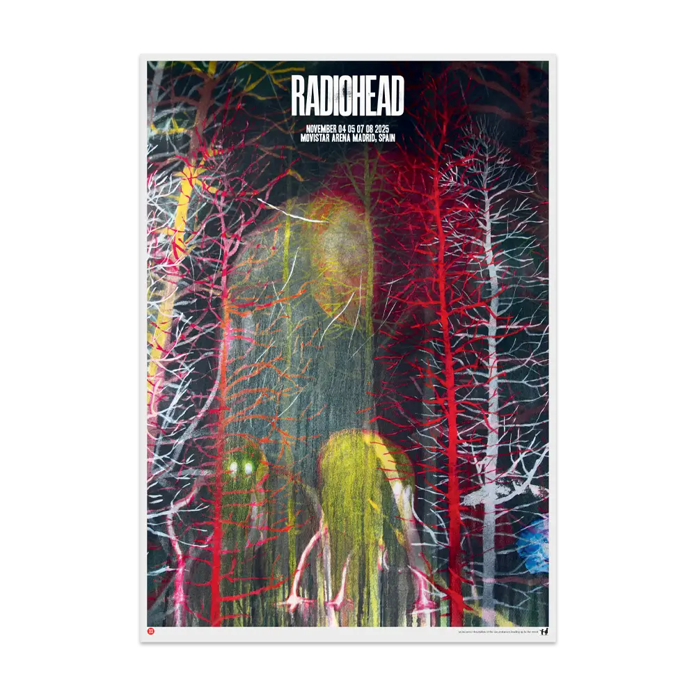 Event Poster - Madrid - W.A.S.T.E. Official Radiohead