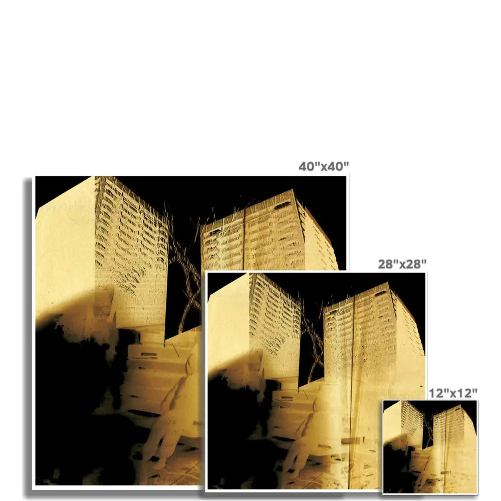 Two Towers Fine Art Print - Fine art