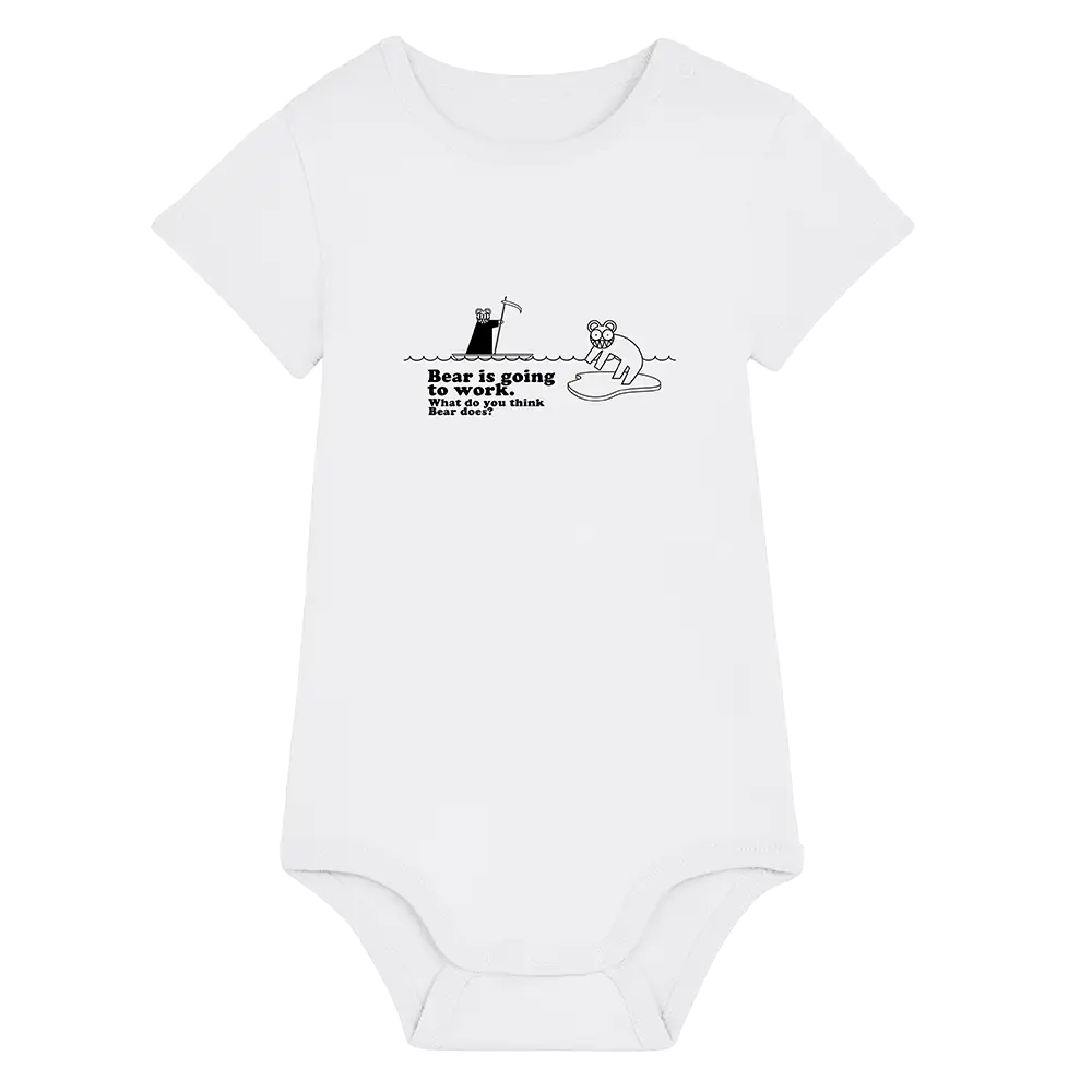 Bear Is Going to Work BabyGro - 0-3months / White