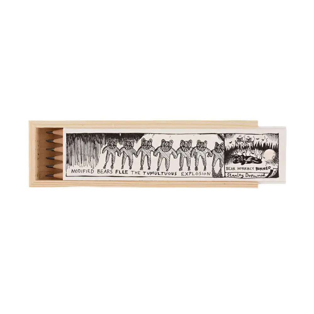 Bear Modifying Pencils in Wooden Pencil Box - Other Merchandise
