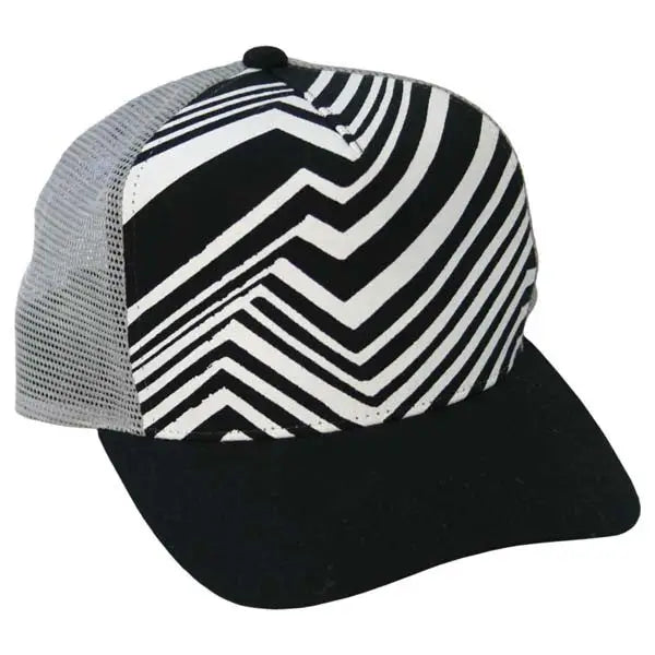 BLACK & WHITE TRUCKER HAT - Misc