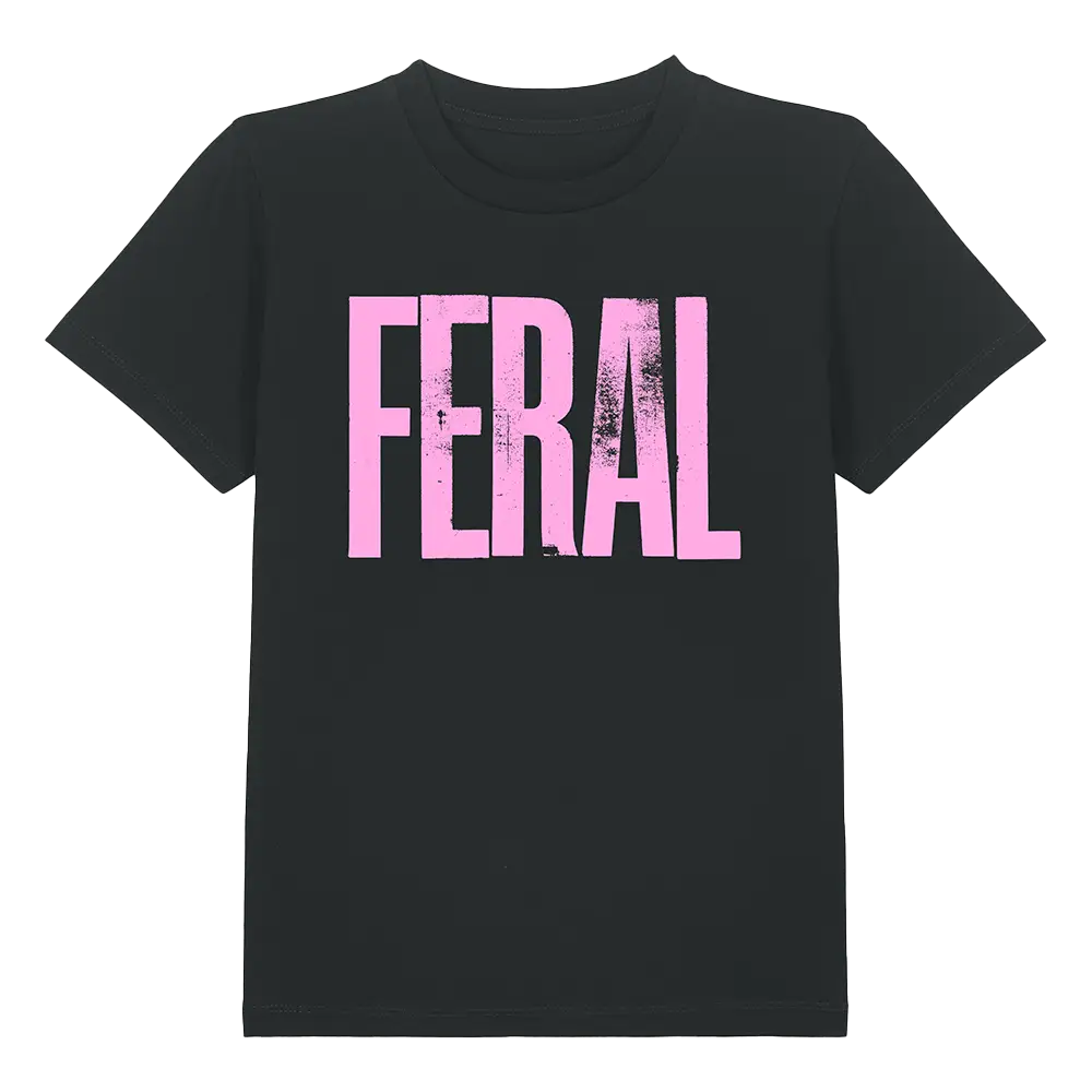 Feral Kids T-Shirt - 3-4YRS / Black