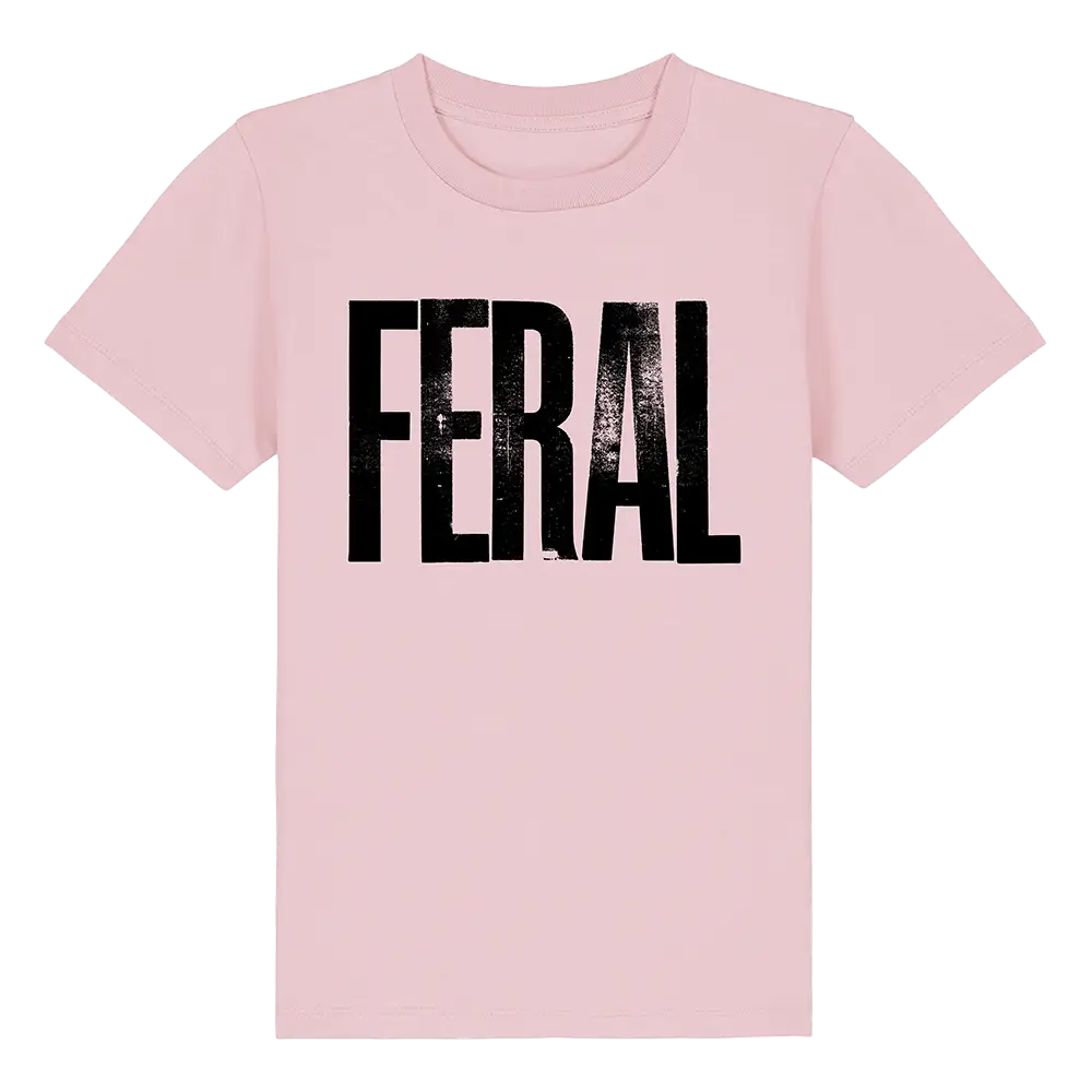 Feral Kids T-Shirt - 3-4YRS / Cotton Pink