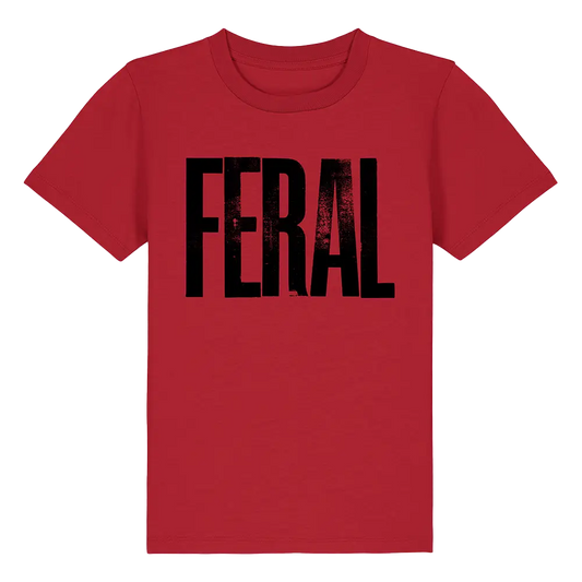 Feral Kids T-Shirt - 3-4YRS / Red