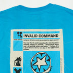 Fitter Happier Cyan Blue Patch T-shirt