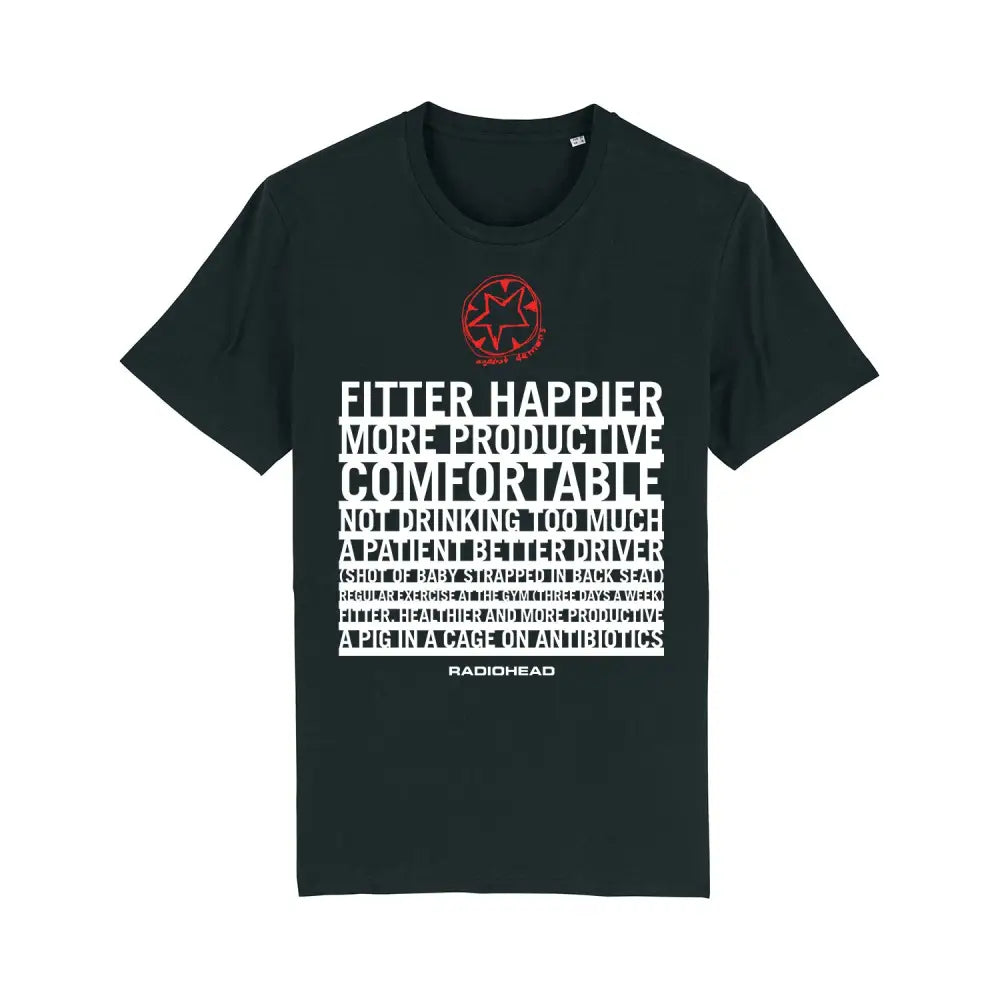 FITTER HAPPIER T-SHIRT - Black / X-Small - Misc