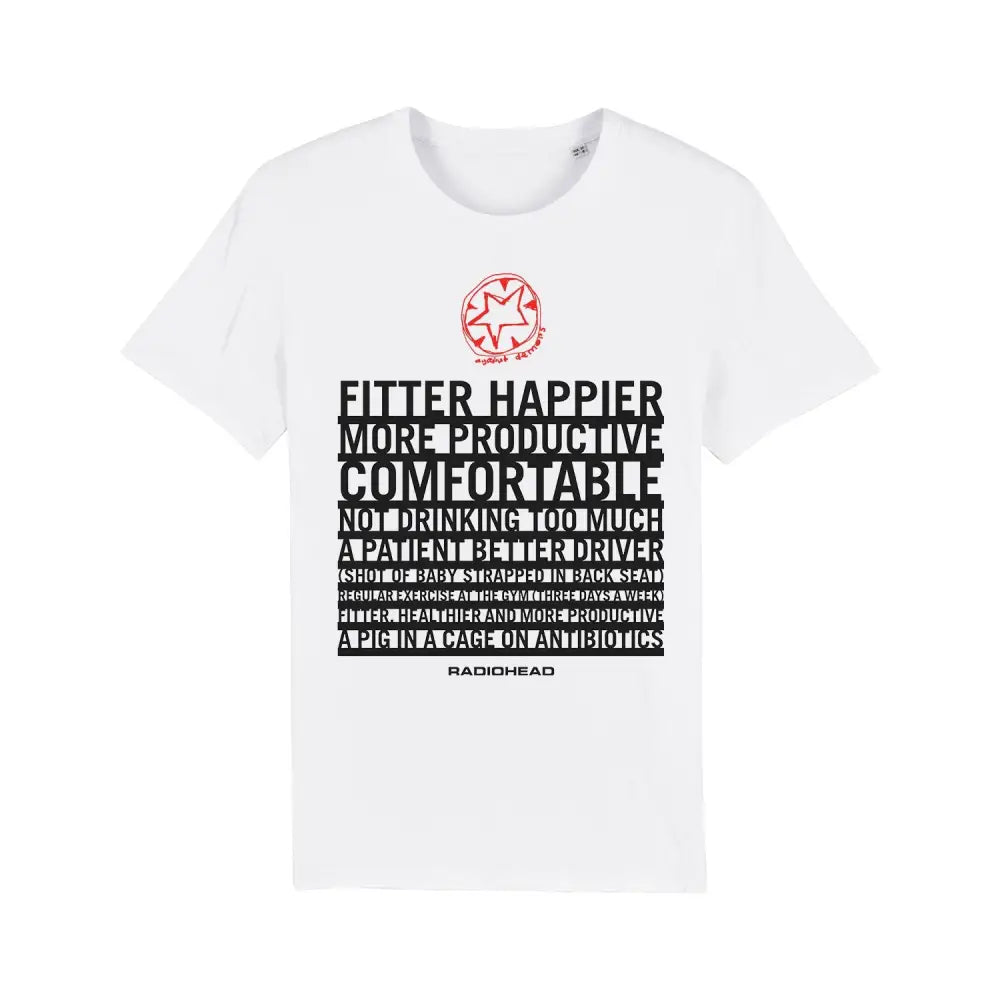 FITTER HAPPIER T-SHIRT - White / X-Small - Misc