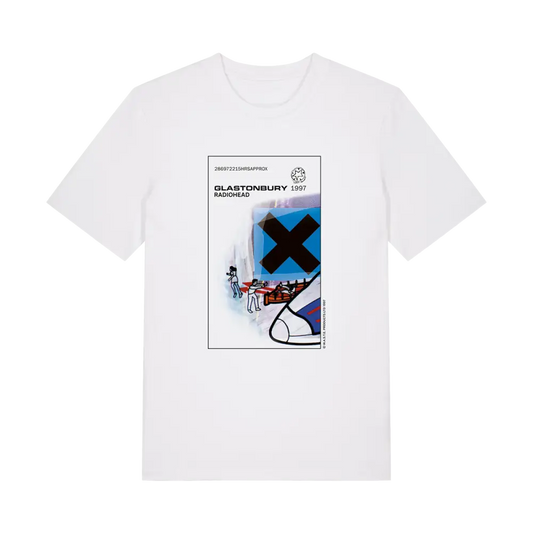 Glastonbury 97 White T-Shirt - Other Merchandise