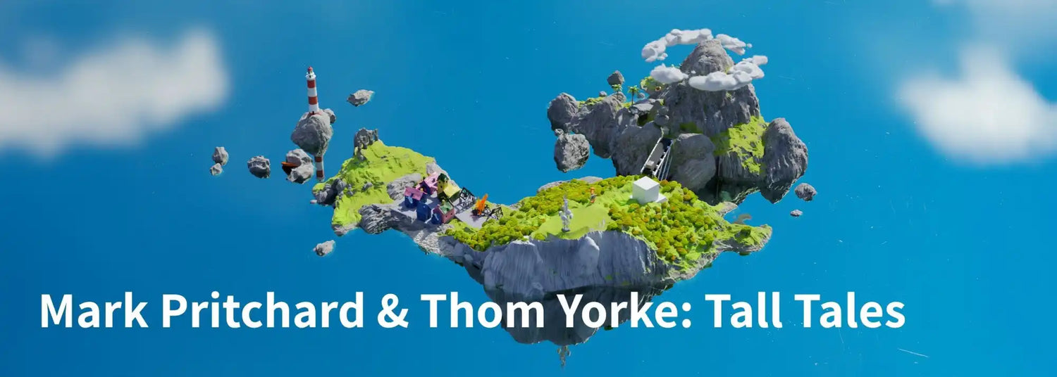 Floating island with lush greenery