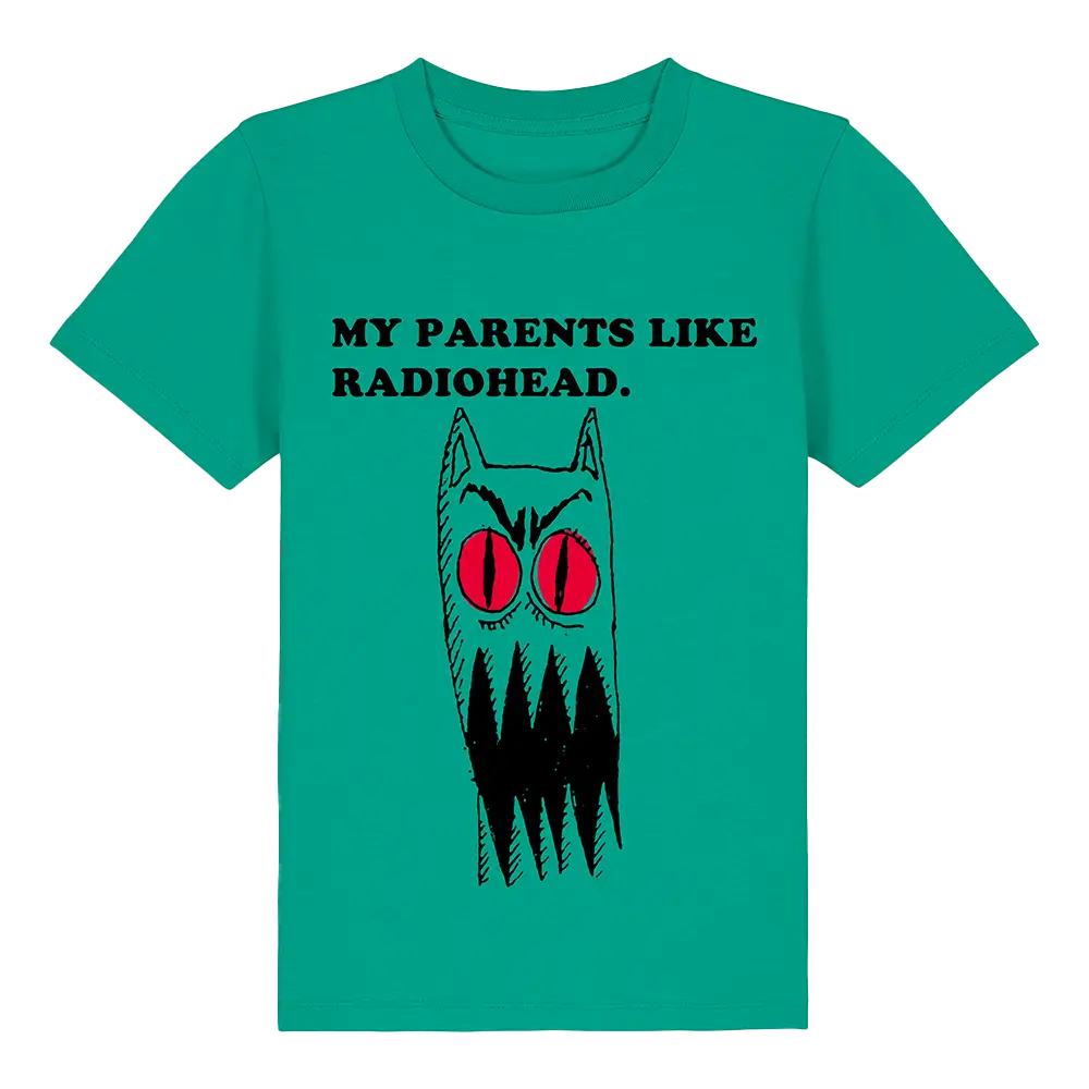 MY PARENTS LIKE RADIOHEAD KIDS T-SHIRT - 3-4YRS / Go Green