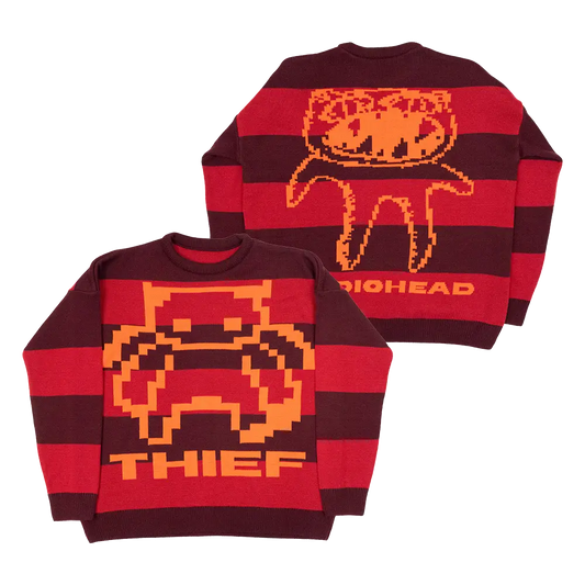 Pixel Bear Thief Red Striped Jumper - Other Merchandise