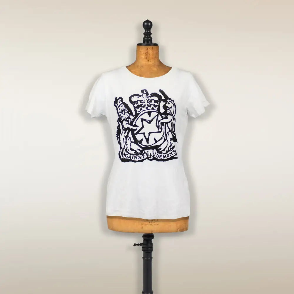 THE LIBRARIAN FEMALE CUT WHITE T-SHIRT - Misc