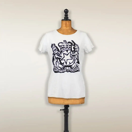 THE LIBRARIAN FEMALE CUT WHITE T-SHIRT - Misc