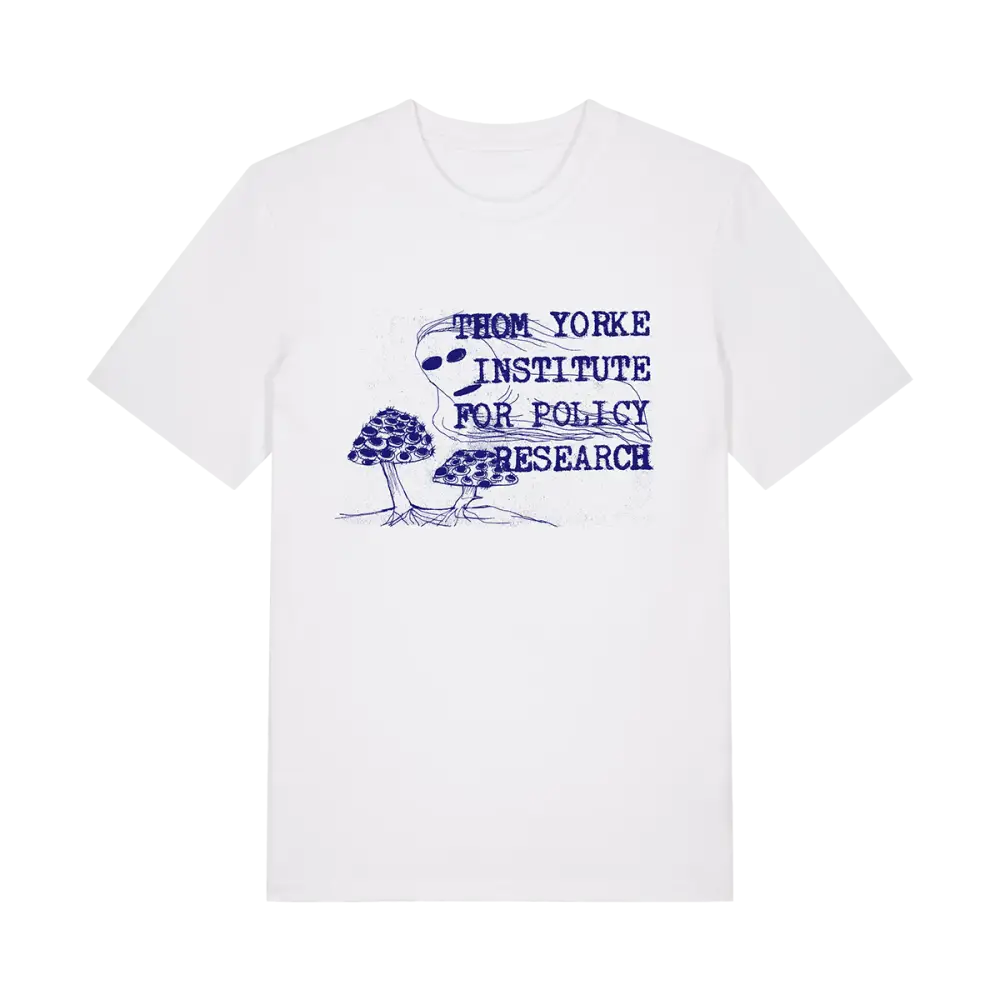 Thom Yorke Policy White T-Shirt POD - W.A.S.T.E. – W.A.S.T.E. UK