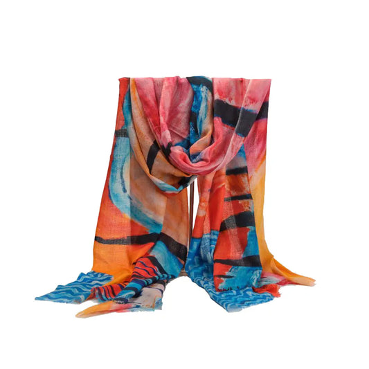 Wall of Eyes Silk & Wool Mix Scarf - Other Merchandise