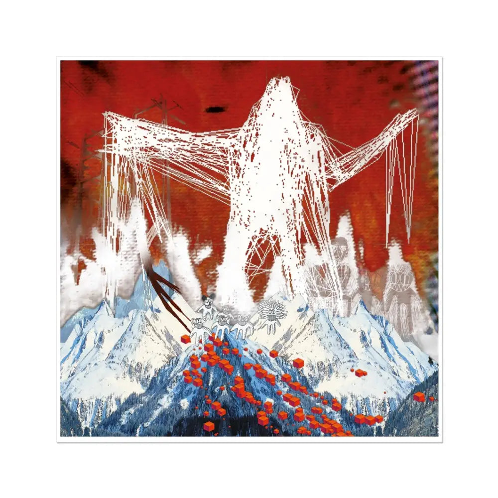 Wireframe+Austria3 Fine Art Print